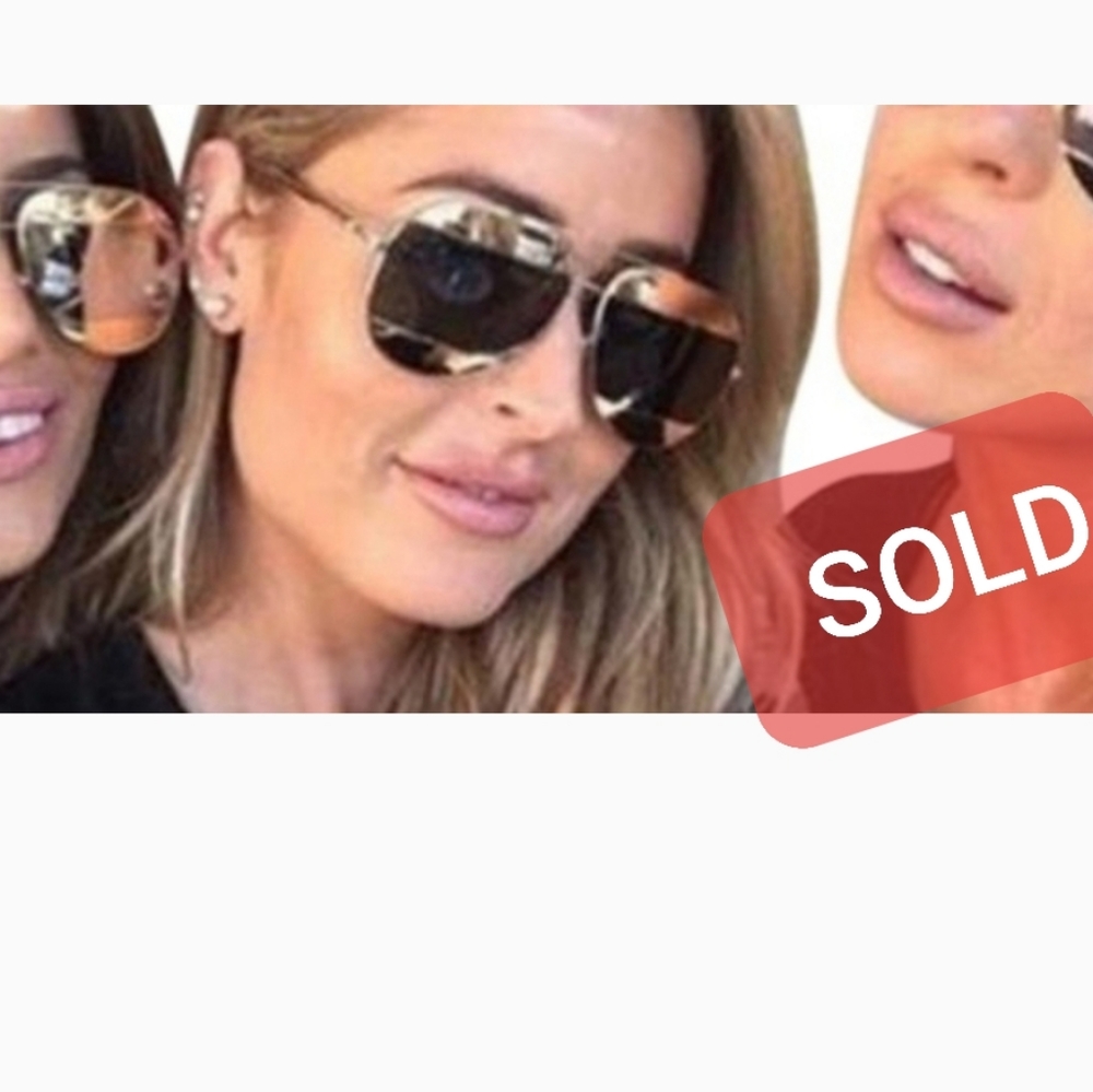Christian Dior Split 1 Gold/Black Aviator Sunglass